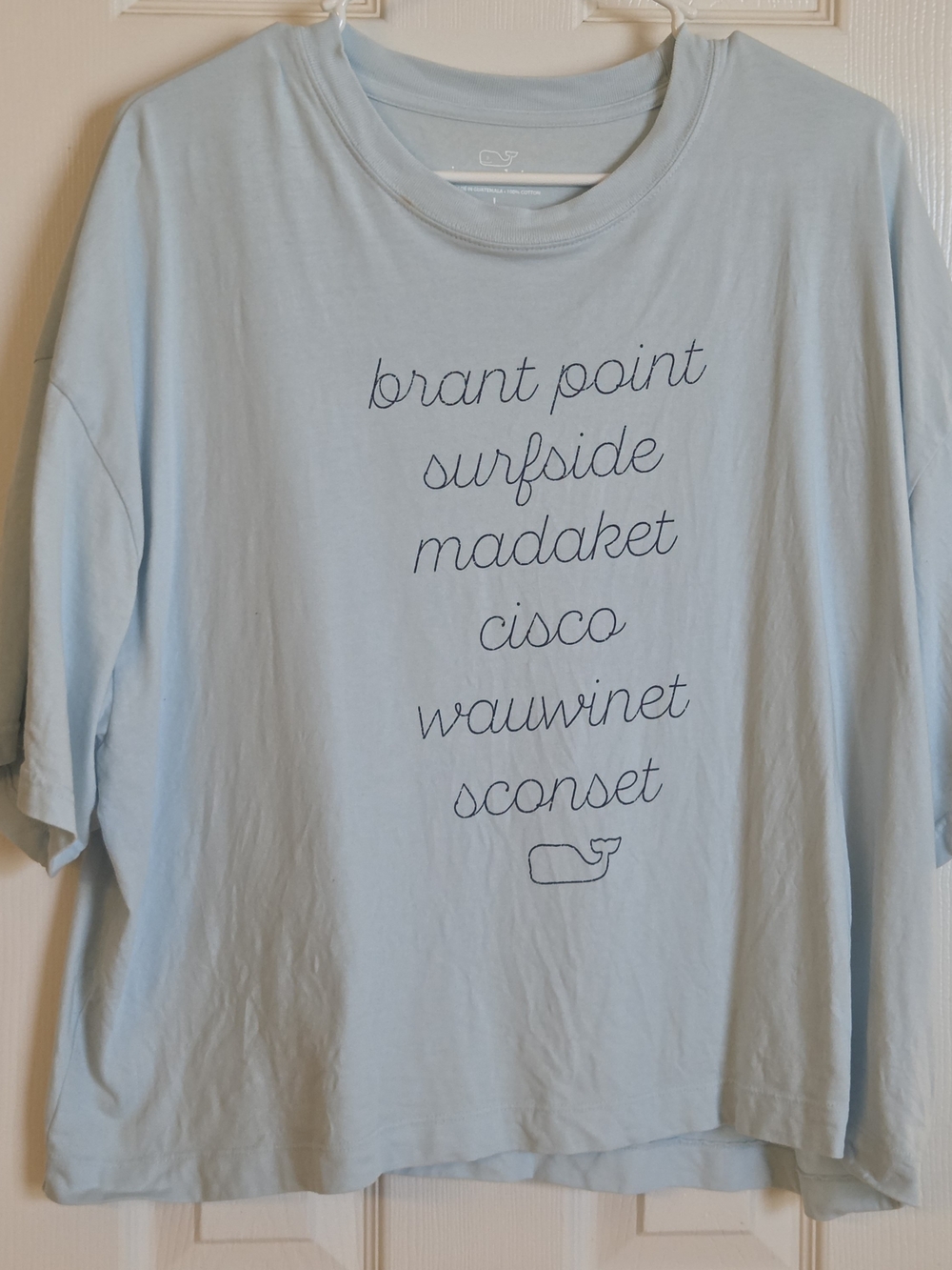 Vineyard Vines Light Blue Graphic Tee - Island Names